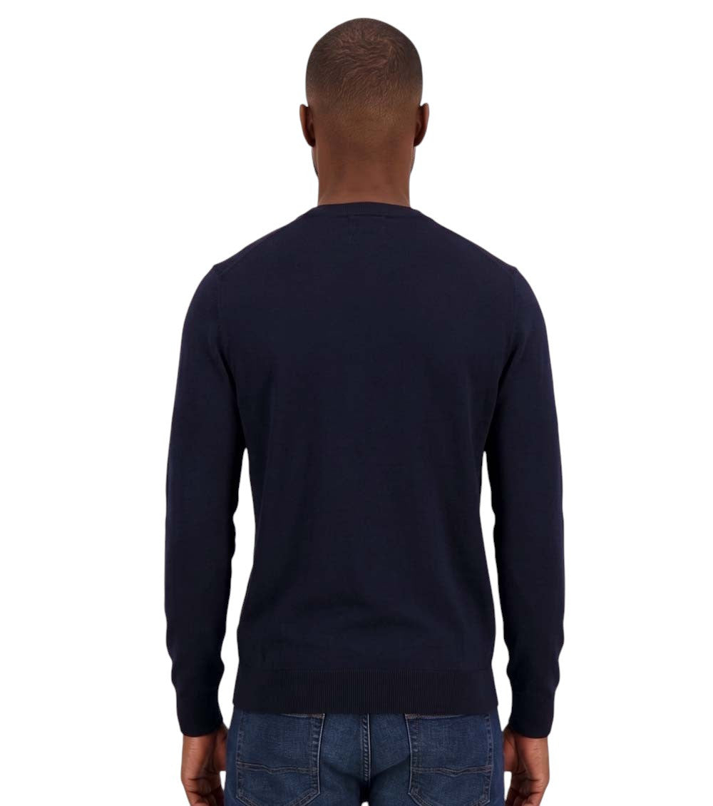 Blue Crew Neck Logo Sweater 2