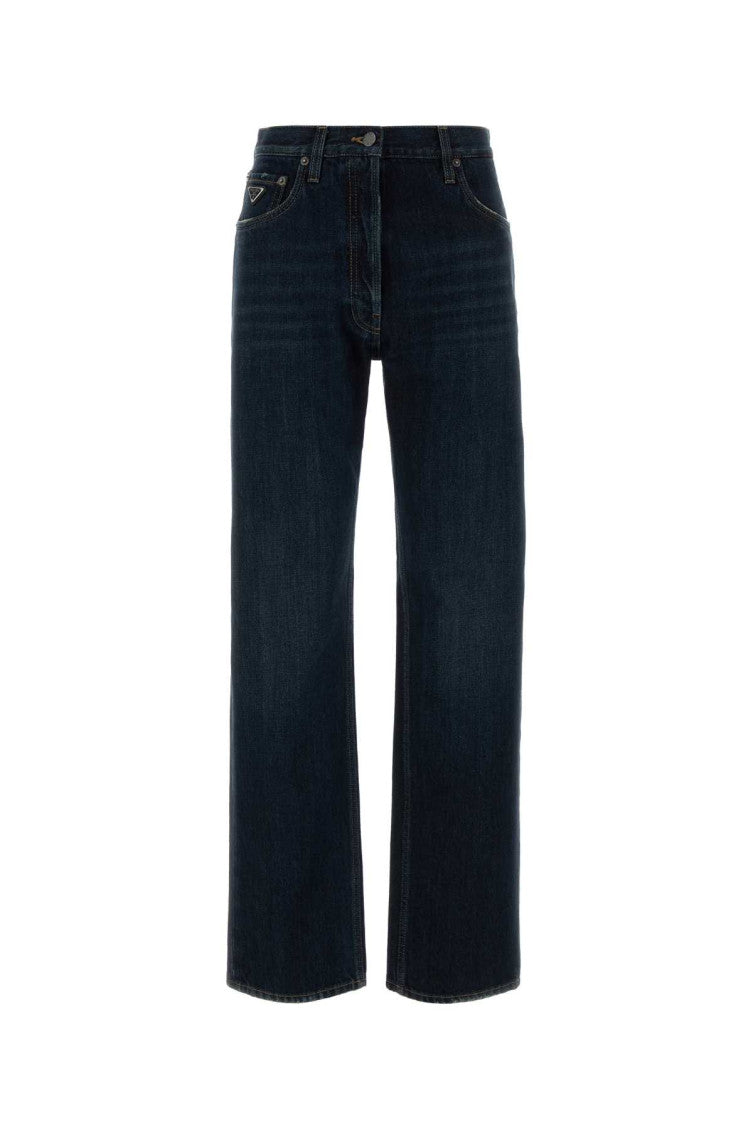 Navy Blue Straight High Rise Jeans 1