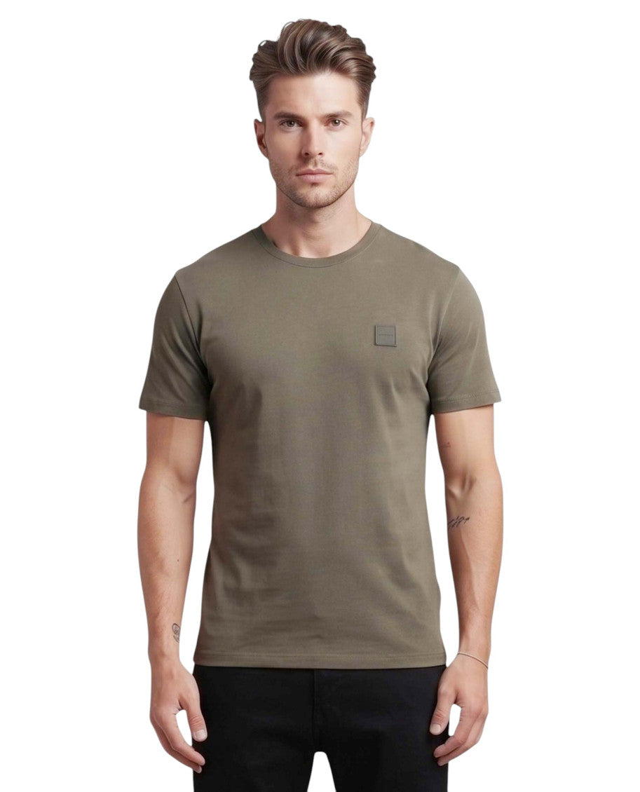 Green Logo Crew Neck T-Shirt 1