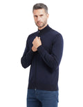 Blue Logo Zip Up Cardigan 1