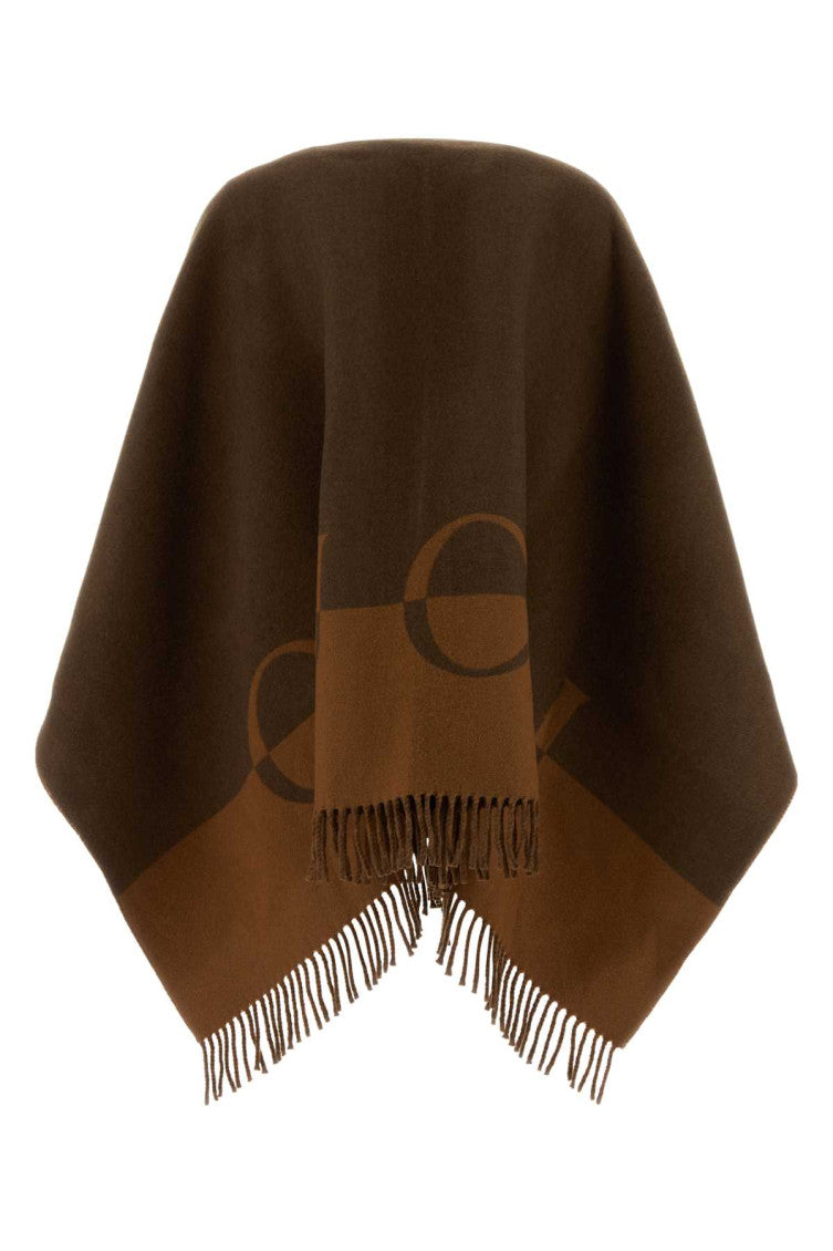 Brown Color Block V Neck Sweater 2