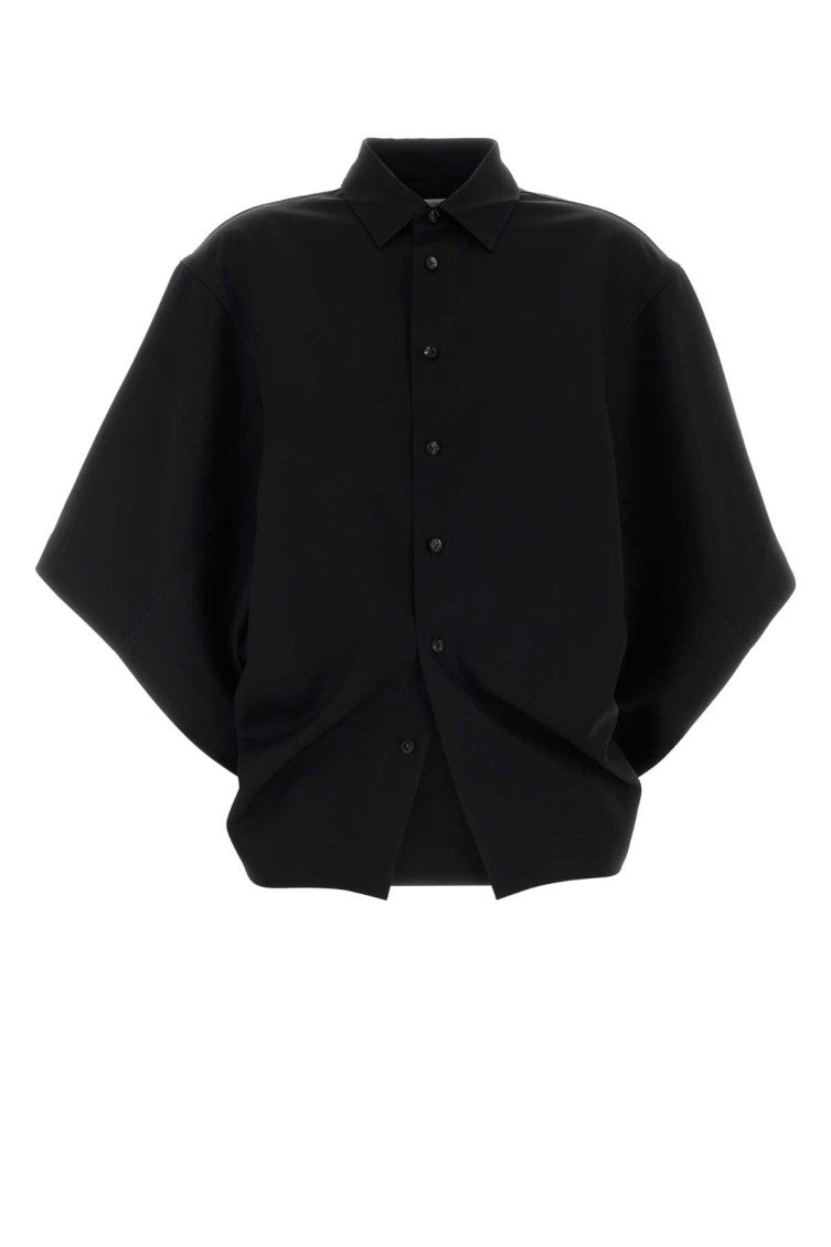 Black Oversized Solid Shirt 1