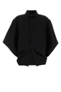 Black Oversized Solid Shirt 1