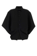 Black Oversized Solid Shirt 1