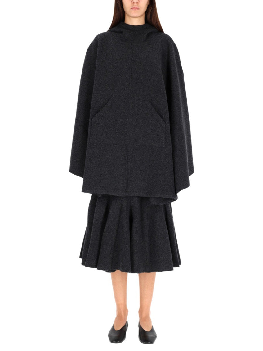 Black Hood Trench Coat 1