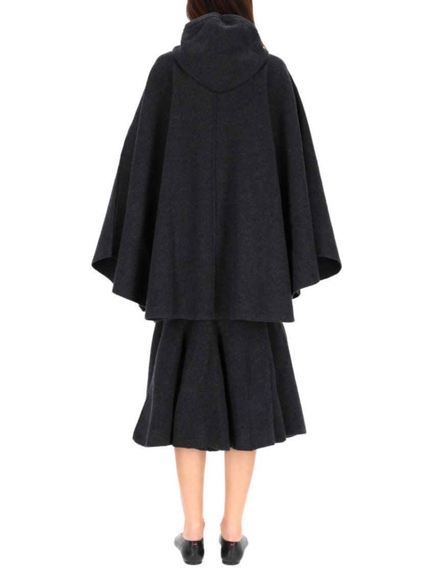 Black Hood Trench Coat 3