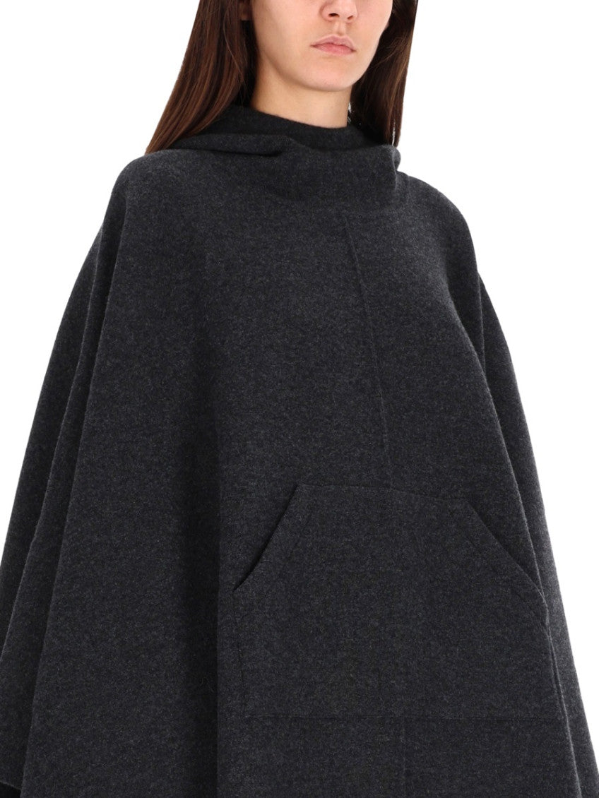 Black Hood Trench Coat 4