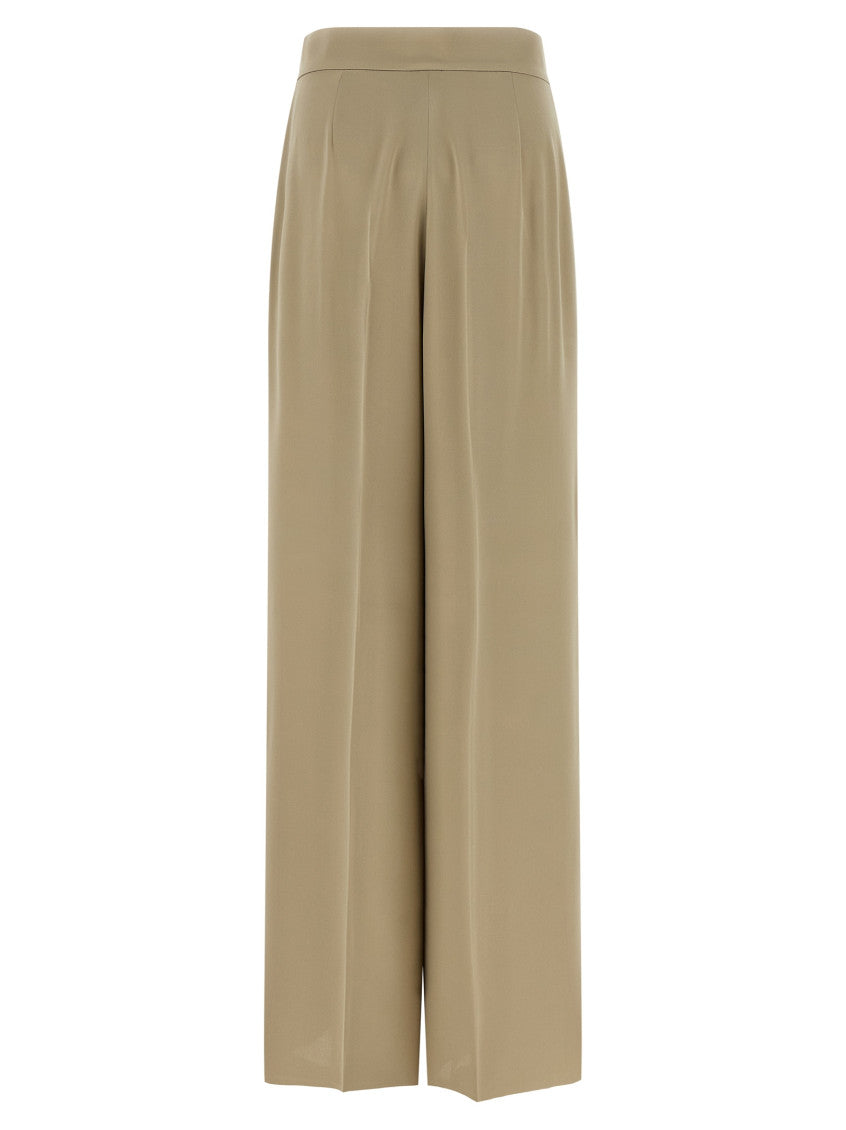 Beige Tailored Pleated Pants 2