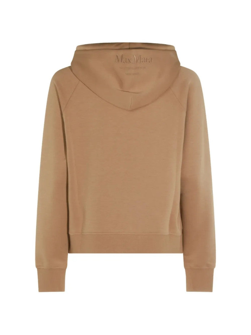 Brown Solid Hood Sweater 2