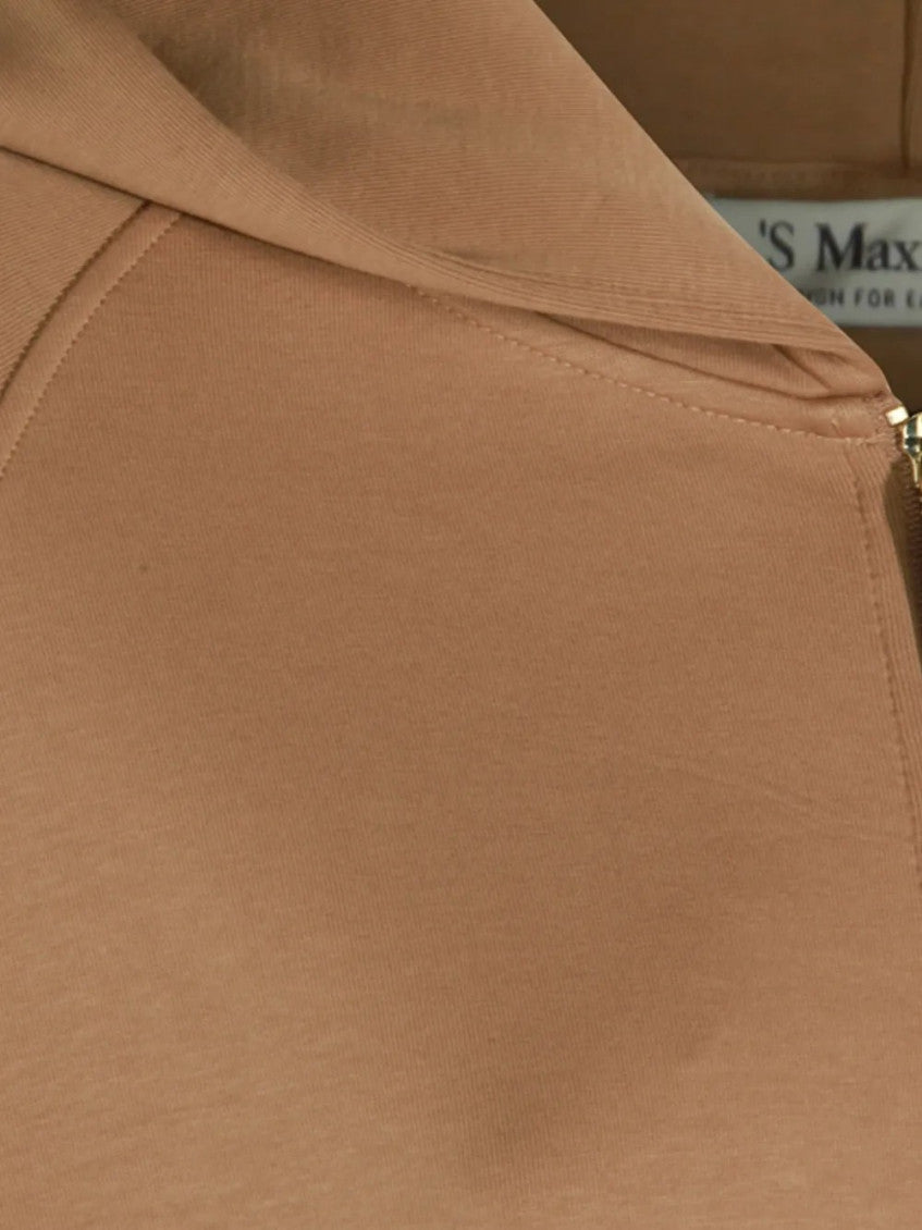 Brown Solid Hood Sweater 4