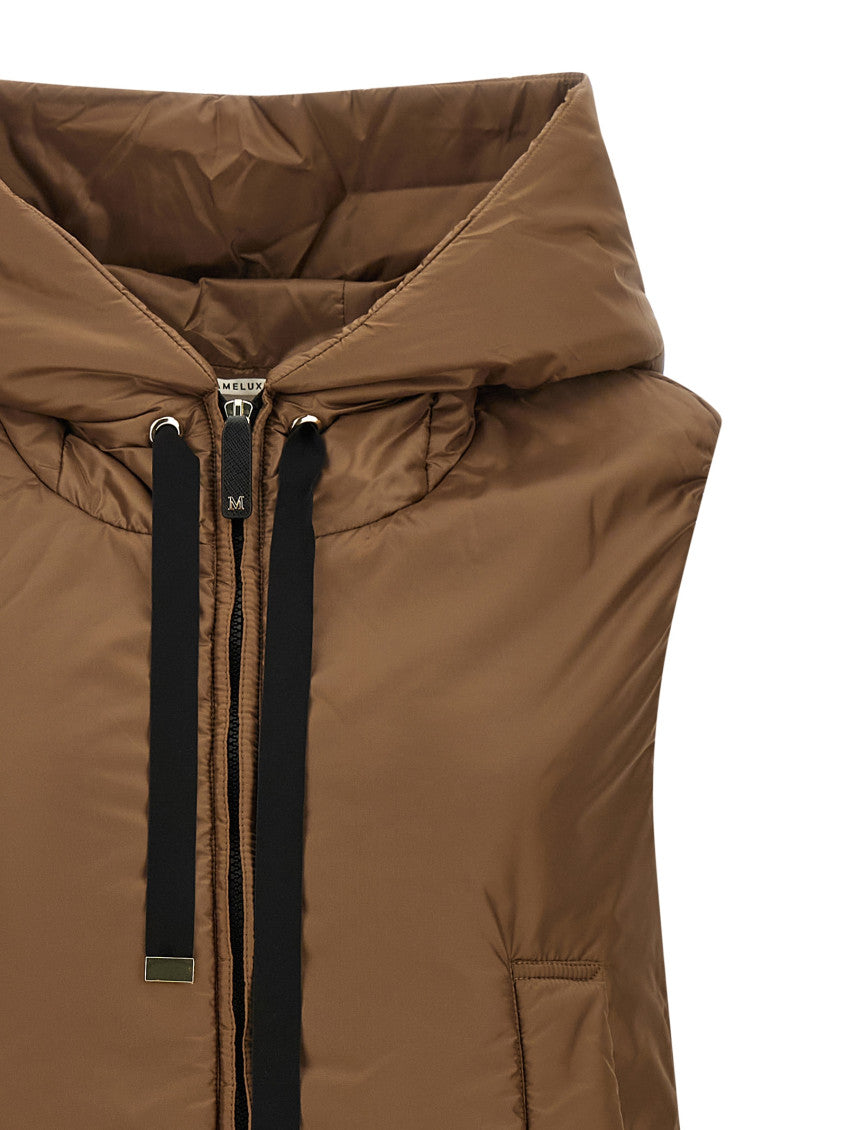Brown Solid Hood Jacket 3