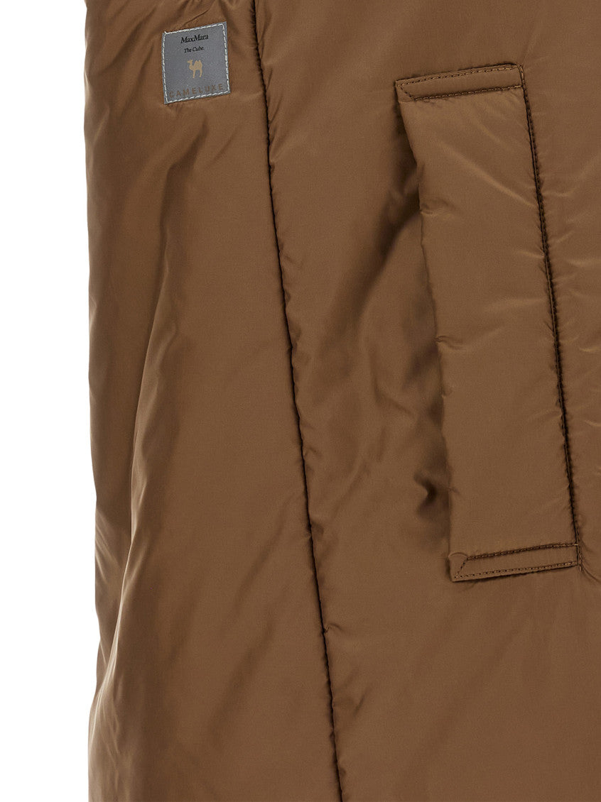 Brown Solid Hood Jacket 4