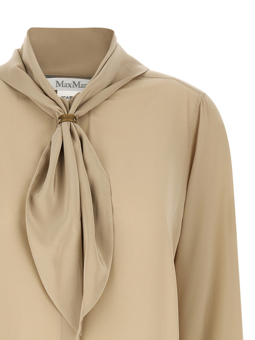 Beige Solid Mock Collar Top 3