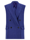 Blue Peaked Lapel Jacket 1