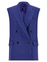 Blue Peaked Lapel Jacket 1