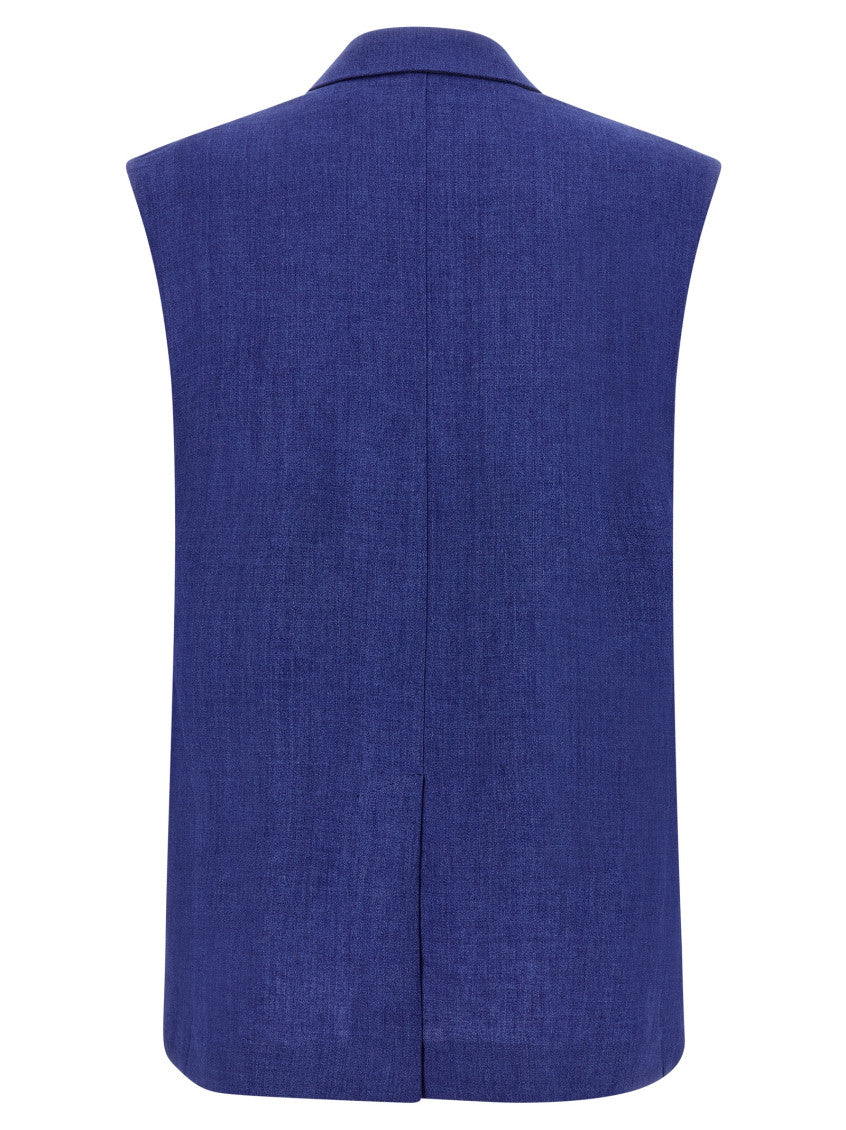 Blue Peaked Lapel Jacket 2