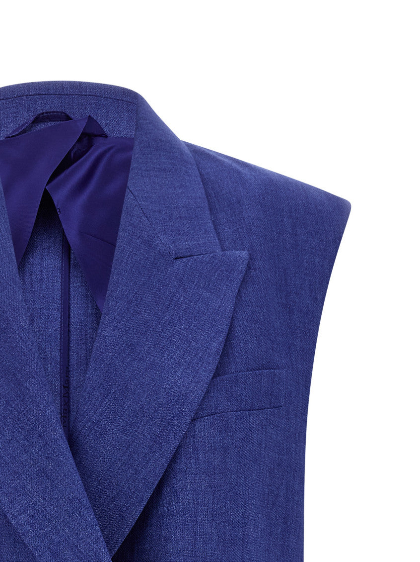 Blue Peaked Lapel Jacket 3