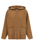 Brown Hood Trench Coat 1