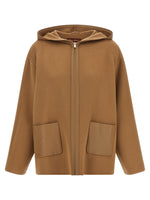 Brown Hood Trench Coat 1