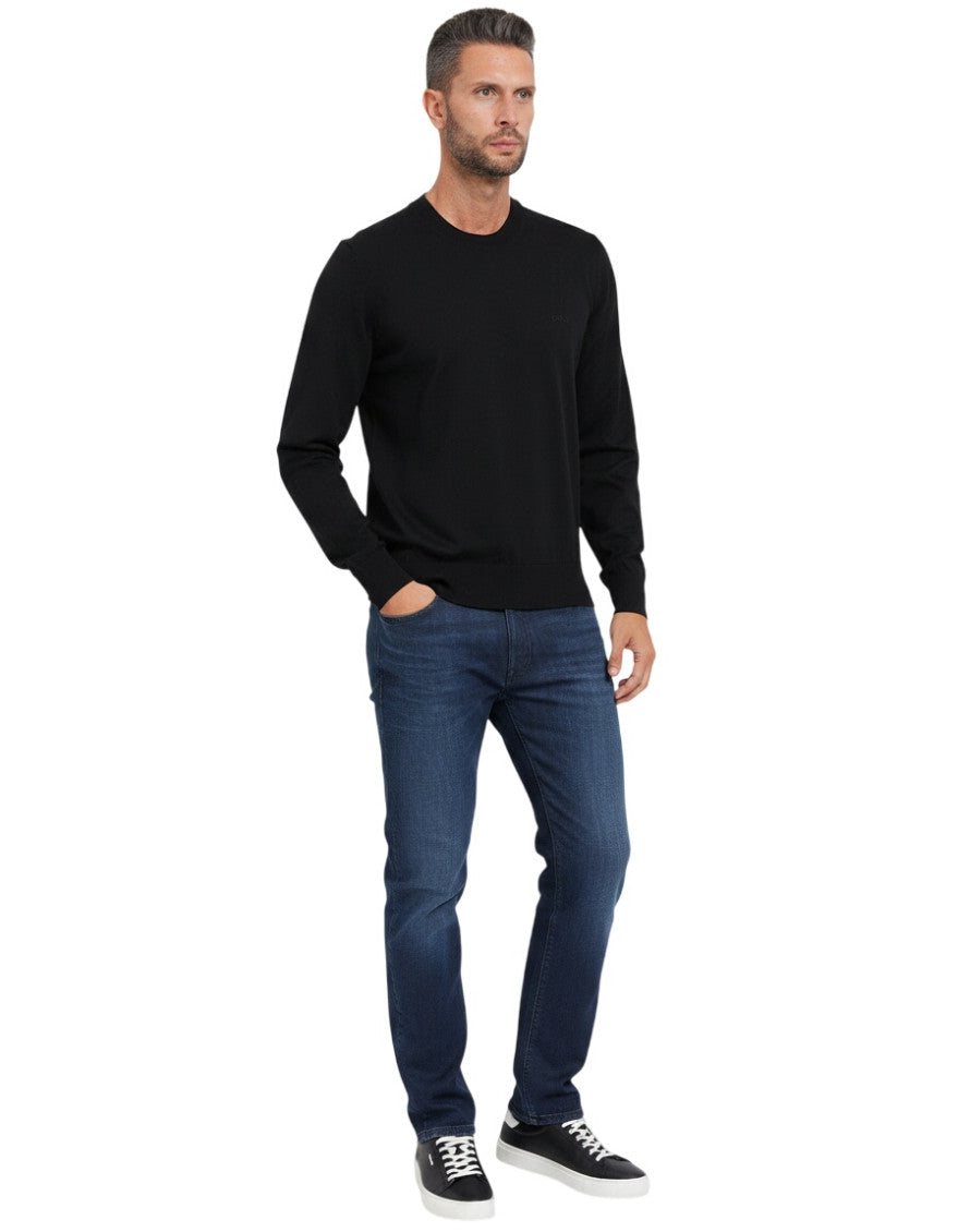 Black Crew Neck Sweater 1