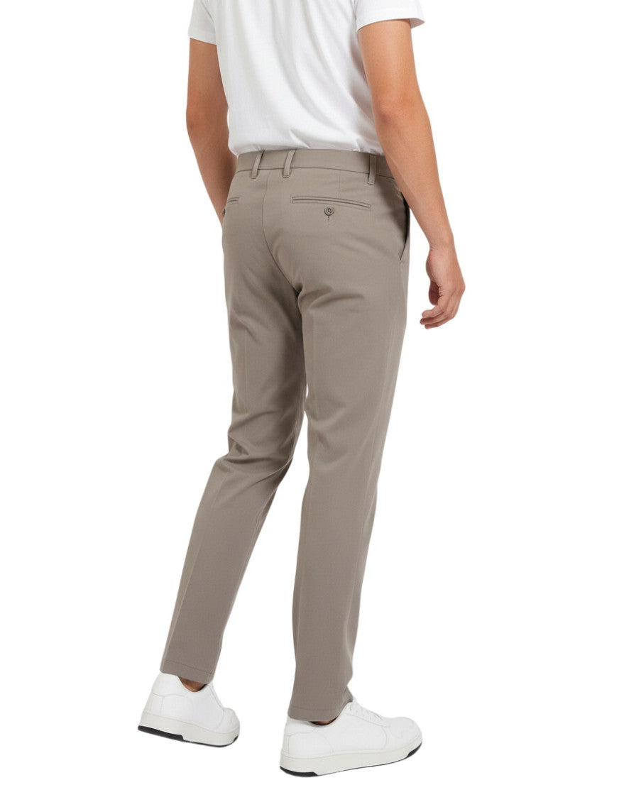 Green Slim Flat Front Troousers 2