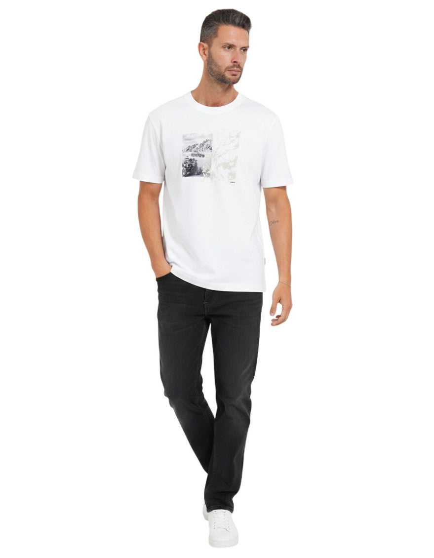 White Crew Neck T-Shirt 1