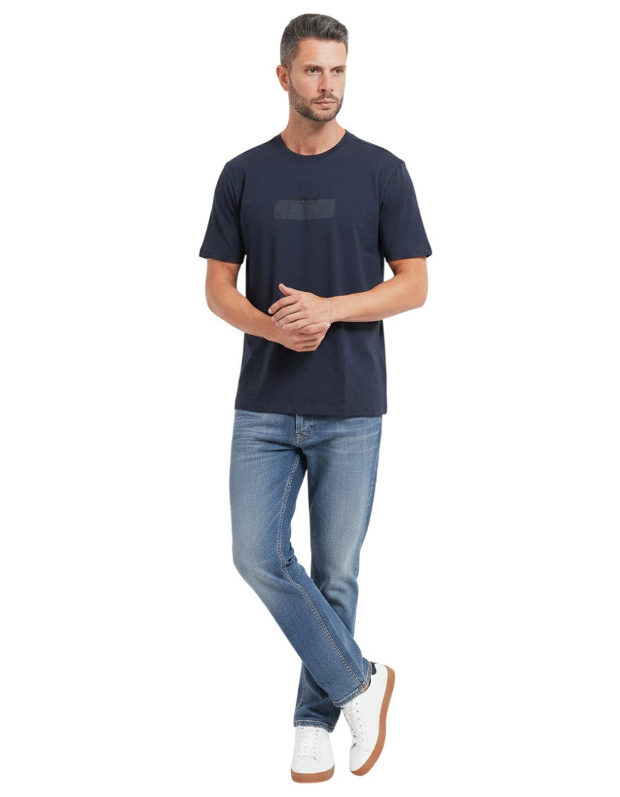 Blue Logo Crew Neck T-Shirt 1