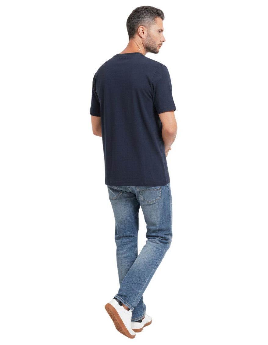 Blue Logo Crew Neck T-Shirt 2