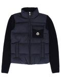 Boys Dark Blue Color Block Jacket 1