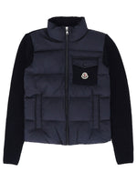 Boys Dark Blue Color Block Jacket 1