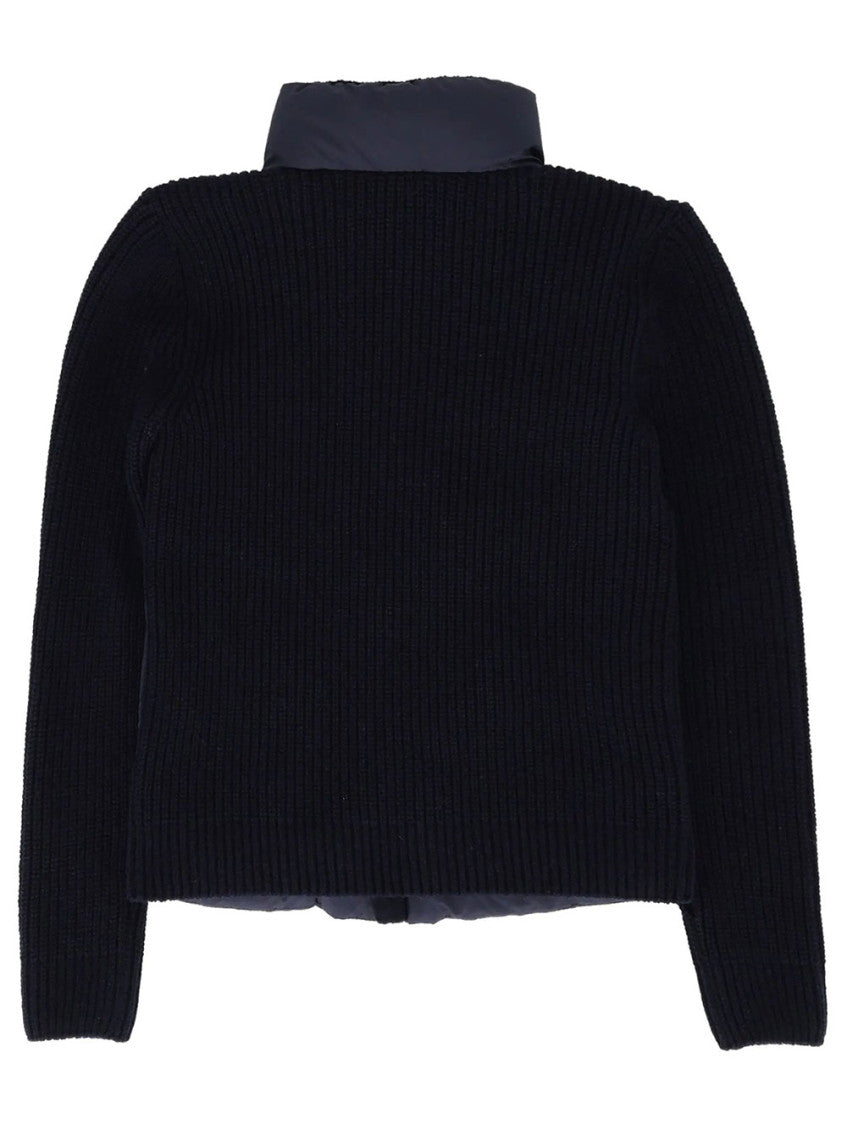 Boys Dark Blue Color Block Jacket 2