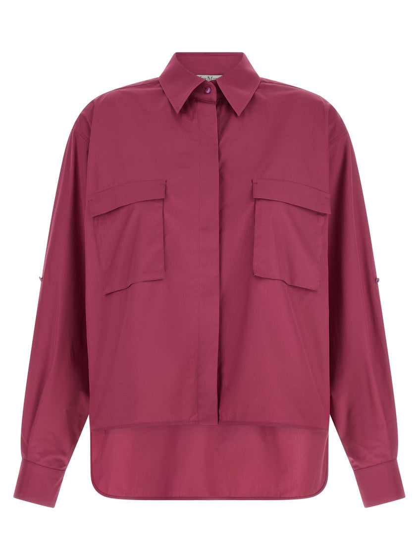 Fuchsia Oversized Solid Shirt 1