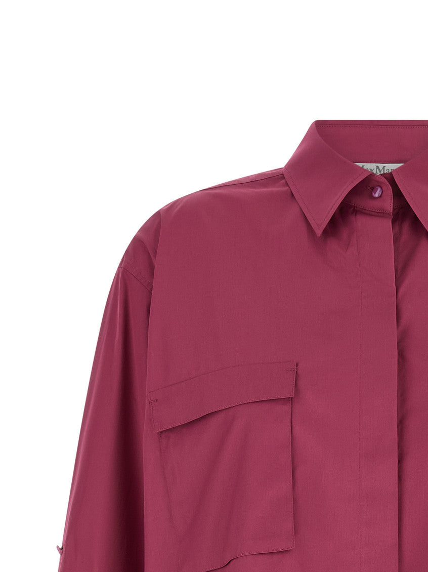 Fuchsia Oversized Solid Shirt 3