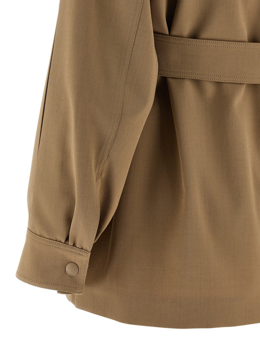 Beige Regular Solid Shirt 4