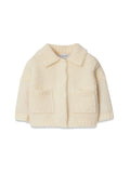 Baby Girl Off White Knitted Cardigan 1