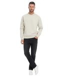 Beige Logo Crew Neck Sweatshirt 1