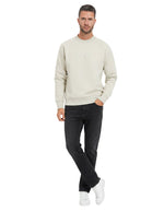 Beige Logo Crew Neck Sweatshirt 1