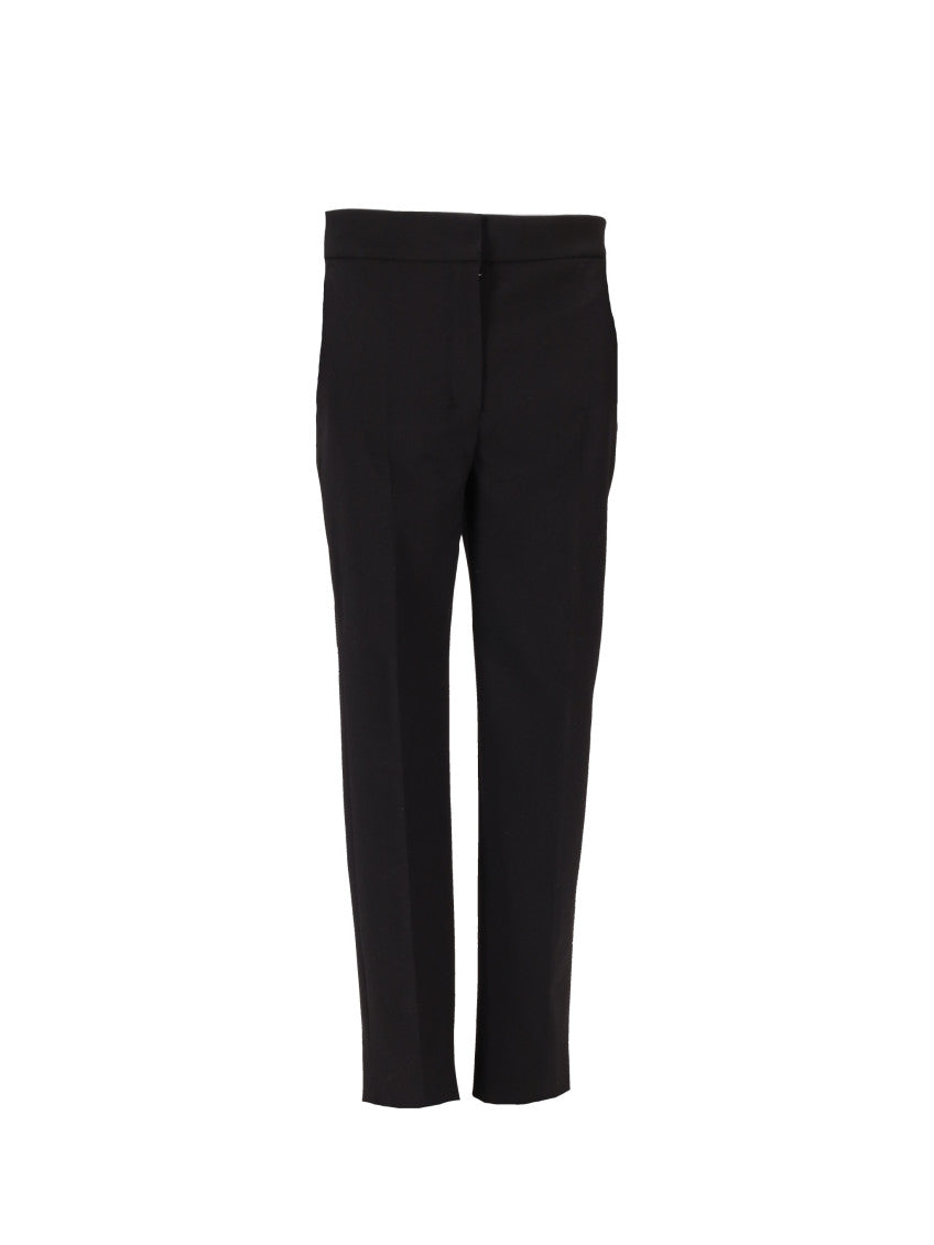 Black Slim Flat Front Pants 1