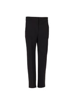 Black Slim Flat Front Pants 1