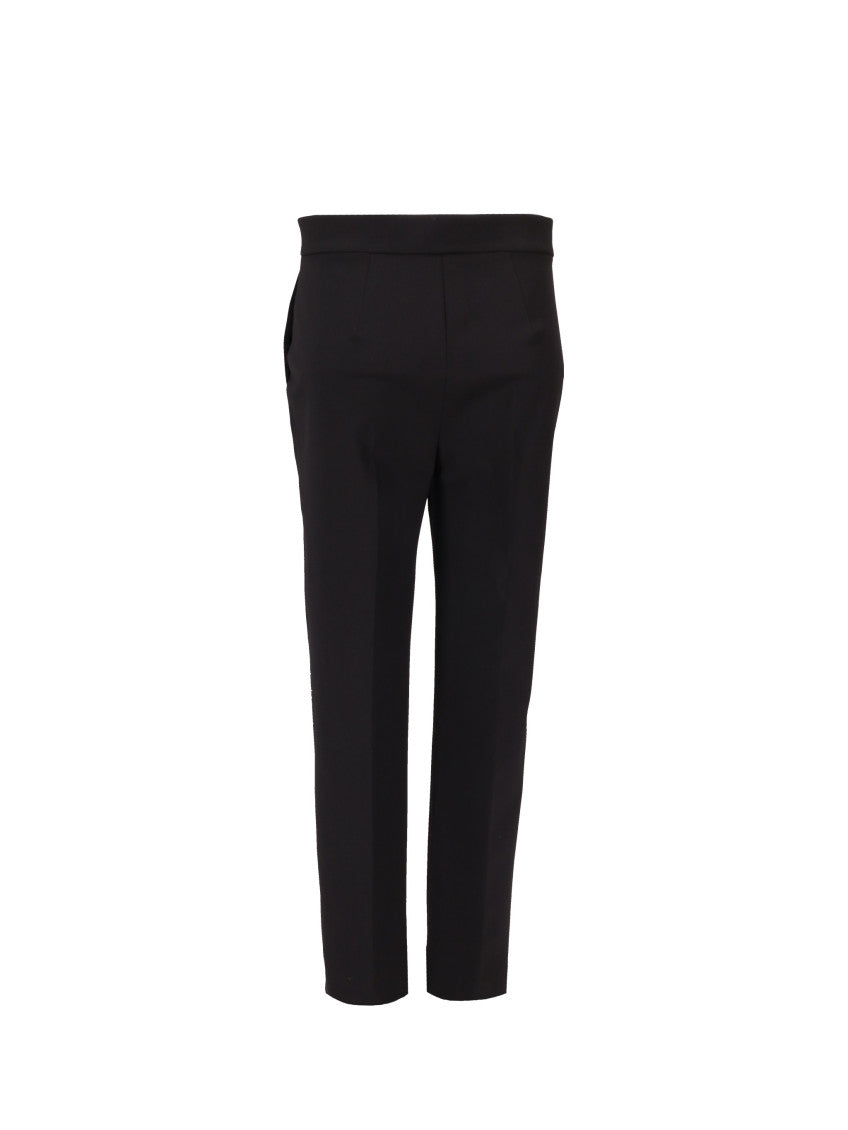 Black Slim Flat Front Pants 2