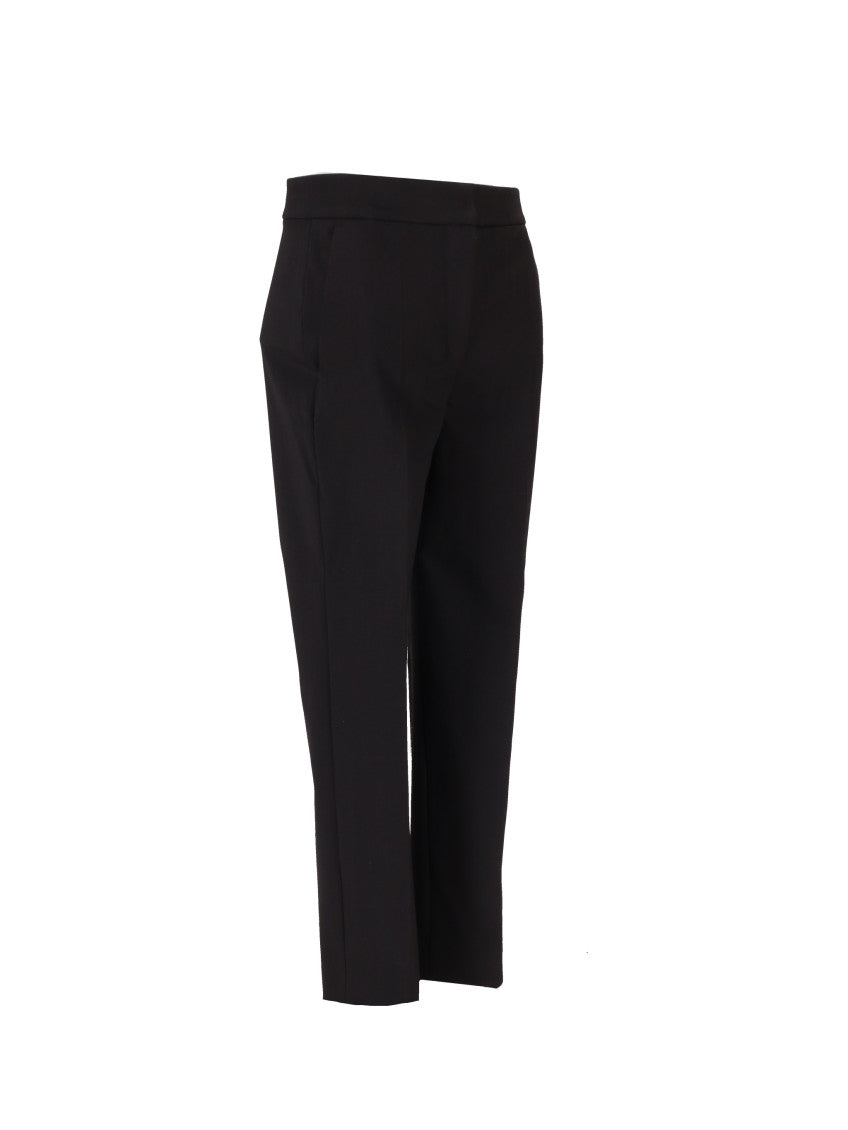 Black Slim Flat Front Pants 3