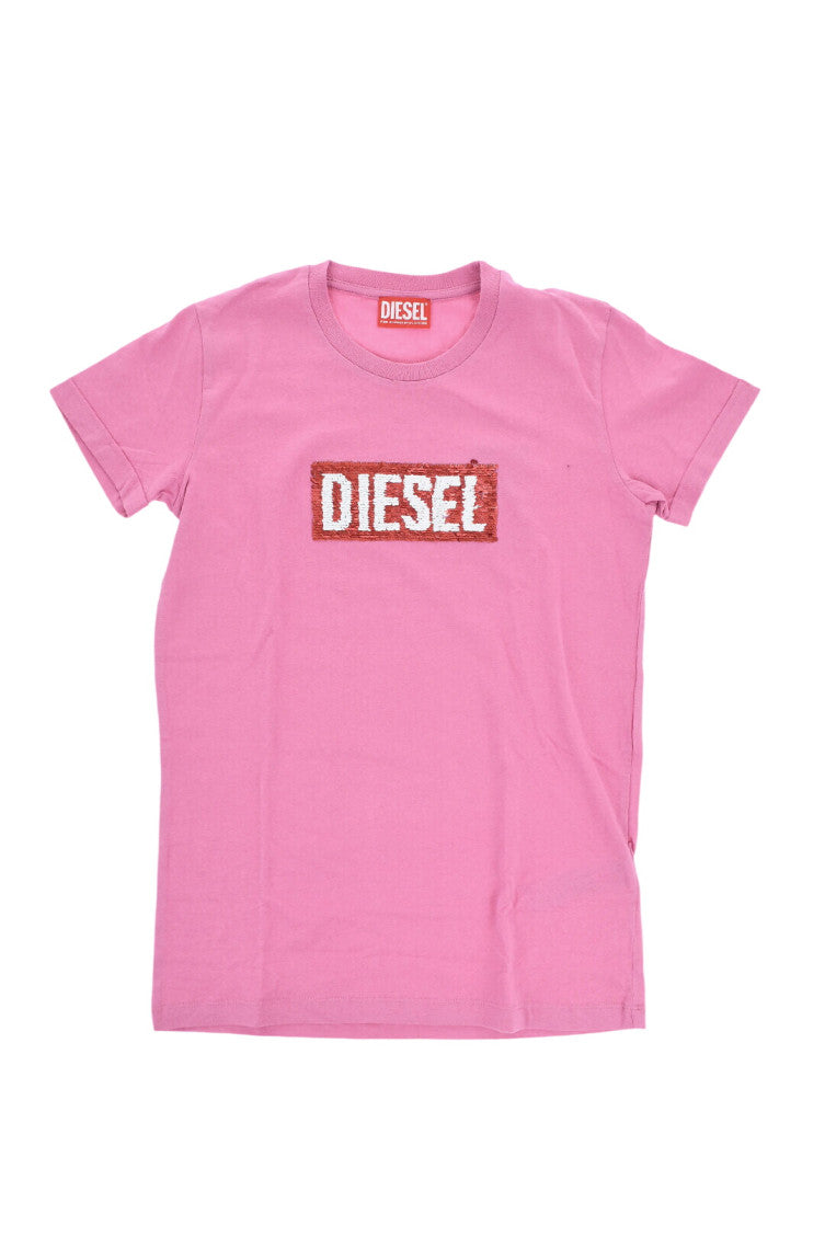 Girls Pink Logo T-Shirt 1