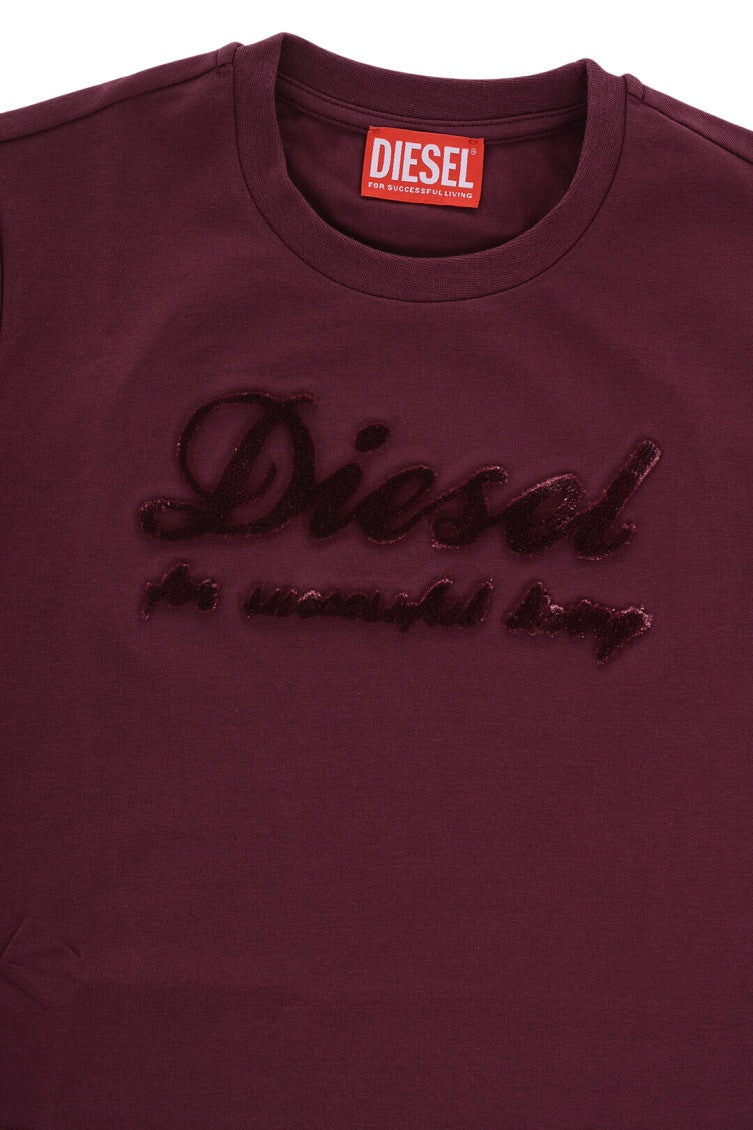 Girls Maroon Logo T-Shirt 3