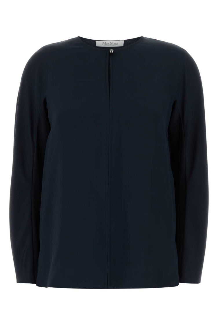 Navy Blue Round Neck Sweater 1