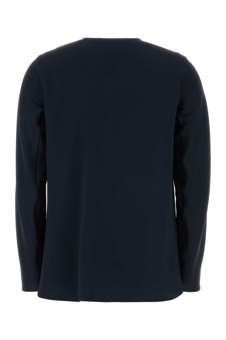 Navy Blue Round Neck Sweater 2