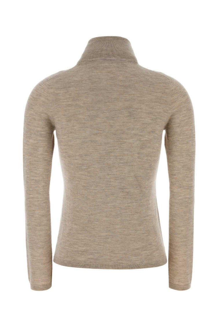 Beige Turtle Neck Sweater 2
