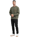 Green Crew Neck Sweatshirt 1