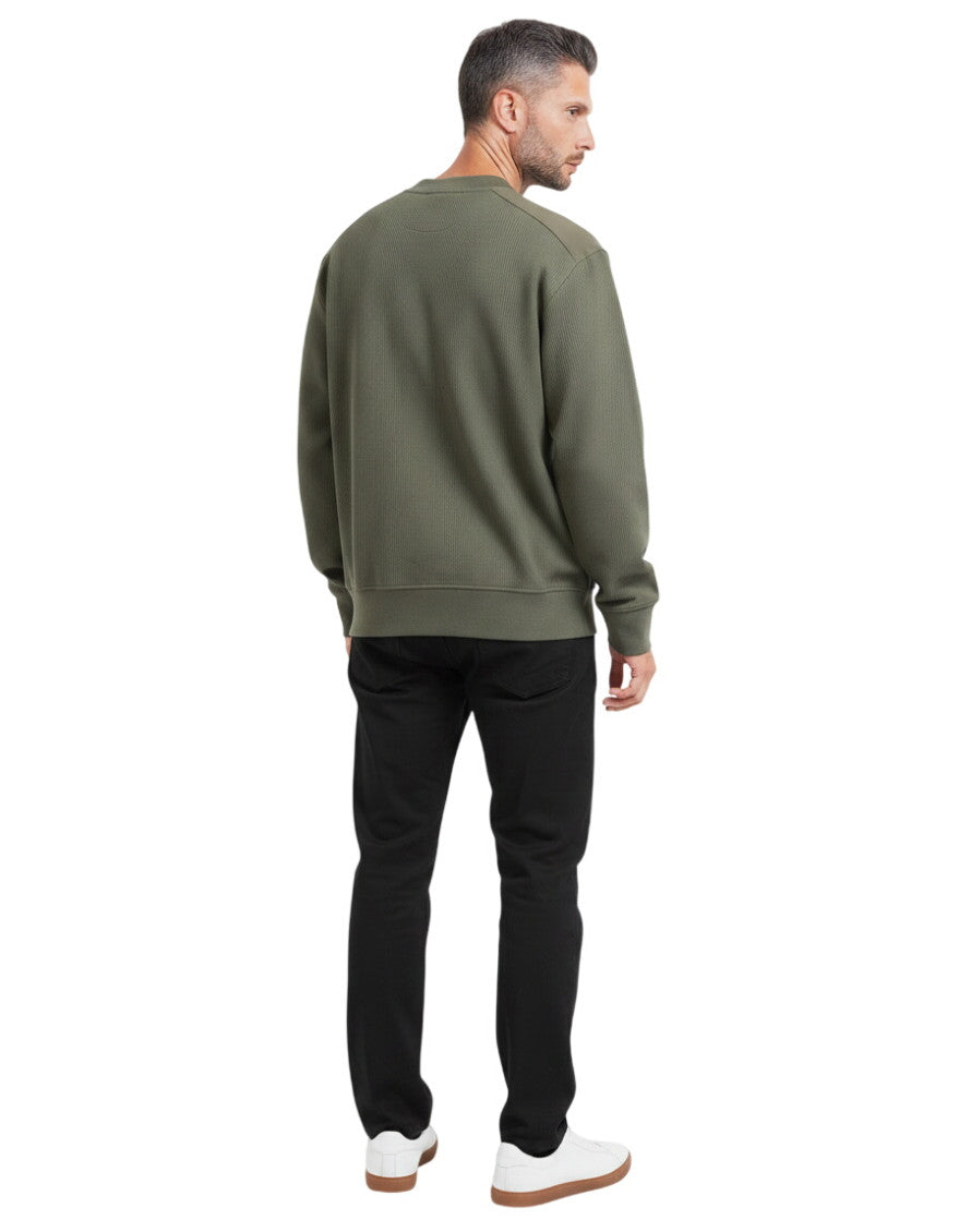 Green Crew Neck Sweatshirt 2