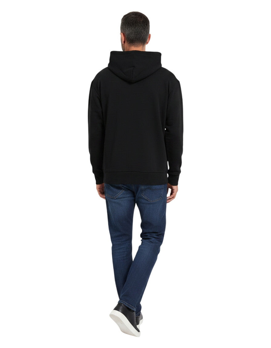 Black Relaxed Logo Hoodie 2