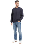 Blue Crew Neck Sweatshirt 1